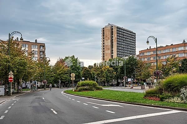 Car free sunday with people on mainly empty roads in Koekelberg, Brussels, Belgium, SEP 22, 2024, Europe