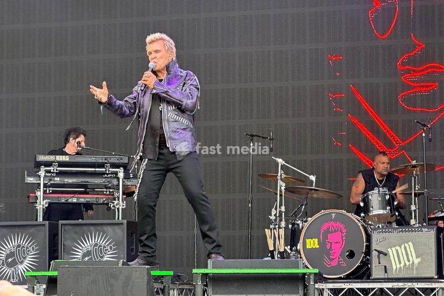 Billy Idol performs at the Forever Now Festival at Milton Keynes Bowl, England on Sunday 22nd June 2025