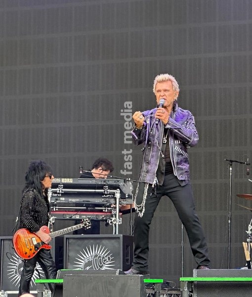 Billy Idol performs at the Forever Now Festival at Milton Keynes Bowl, England on Sunday 22nd June 2025