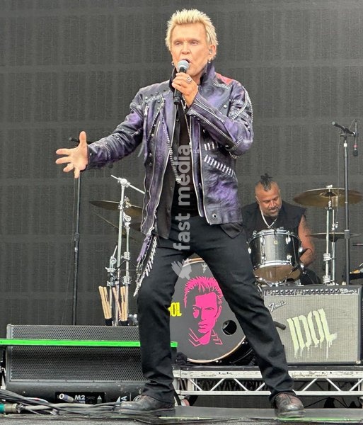 Billy Idol performs at the Forever Now Festival at Milton Keynes Bowl, England on Sunday 22nd June 2025