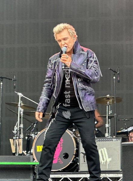 Billy Idol performs at the Forever Now Festival at Milton Keynes Bowl, England on Sunday 22nd June 2025