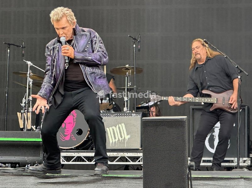 Billy Idol performs at the Forever Now Festival at Milton Keynes Bowl, England on Sunday 22nd June 2025