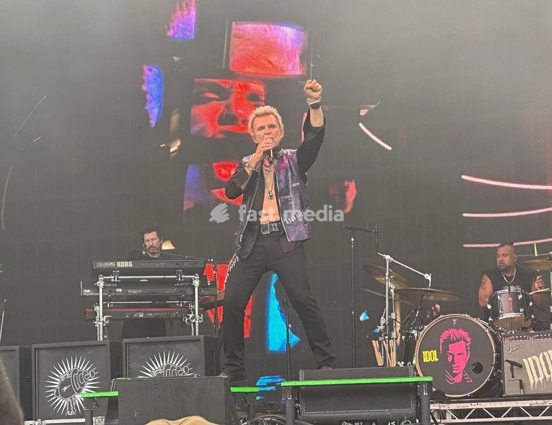 Billy Idol performs at the Forever Now Festival at Milton Keynes Bowl, England on Sunday 22nd June 2025