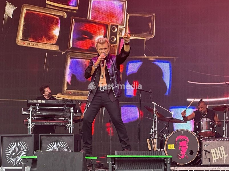 Billy Idol performs at the Forever Now Festival at Milton Keynes Bowl, England on Sunday 22nd June 2025