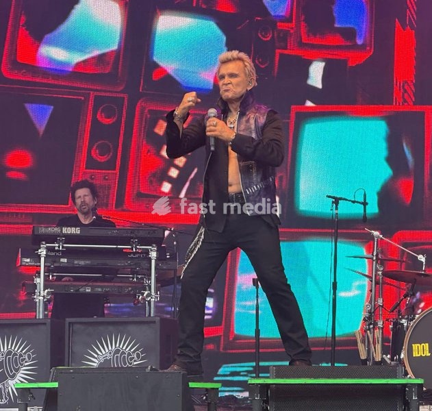 Billy Idol performs at the Forever Now Festival at Milton Keynes Bowl, England on Sunday 22nd June 2025