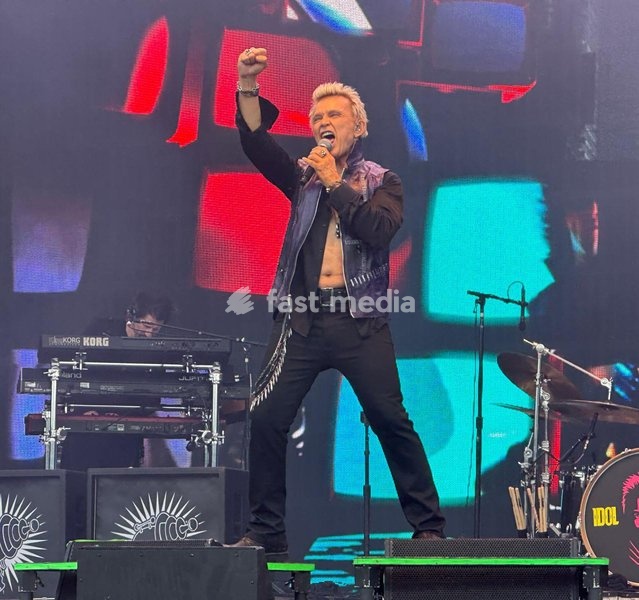 Billy Idol performs at the Forever Now Festival at Milton Keynes Bowl, England on Sunday 22nd June 2025