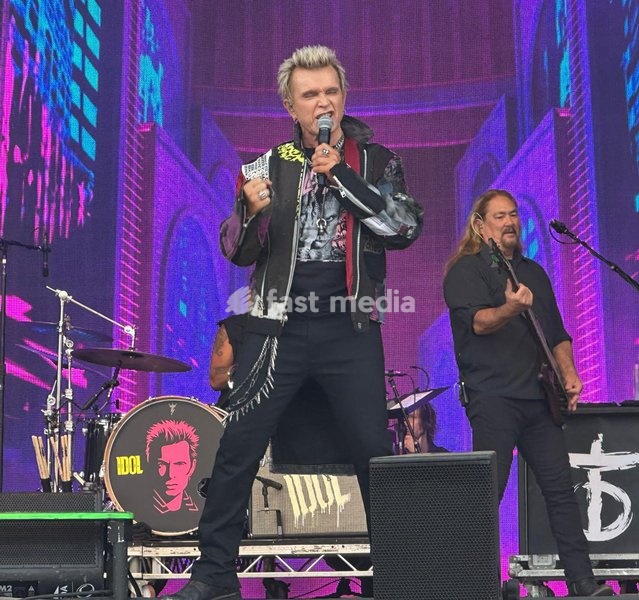 Billy Idol performs at the Forever Now Festival at Milton Keynes Bowl, England on Sunday 22nd June 2025