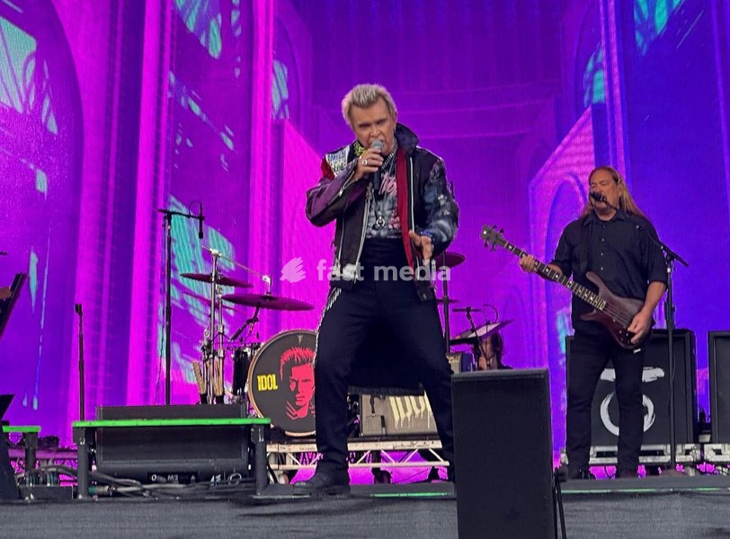 Billy Idol performs at the Forever Now Festival at Milton Keynes Bowl, England on Sunday 22nd June 2025