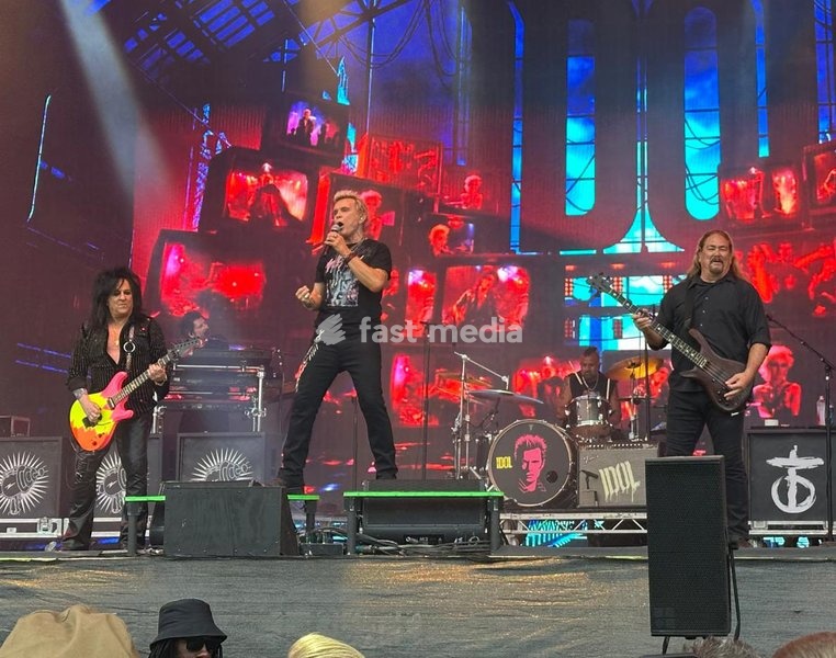 Billy Idol performs at the Forever Now Festival at Milton Keynes Bowl, England on Sunday 22nd June 2025