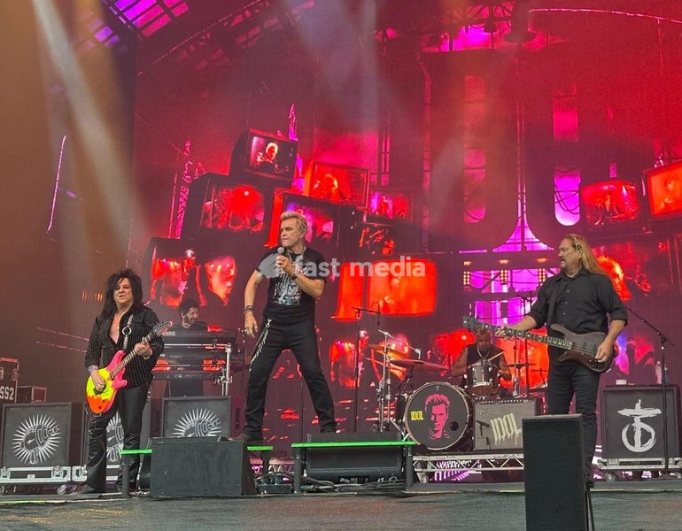 Billy Idol performs at the Forever Now Festival at Milton Keynes Bowl, England on Sunday 22nd June 2025
