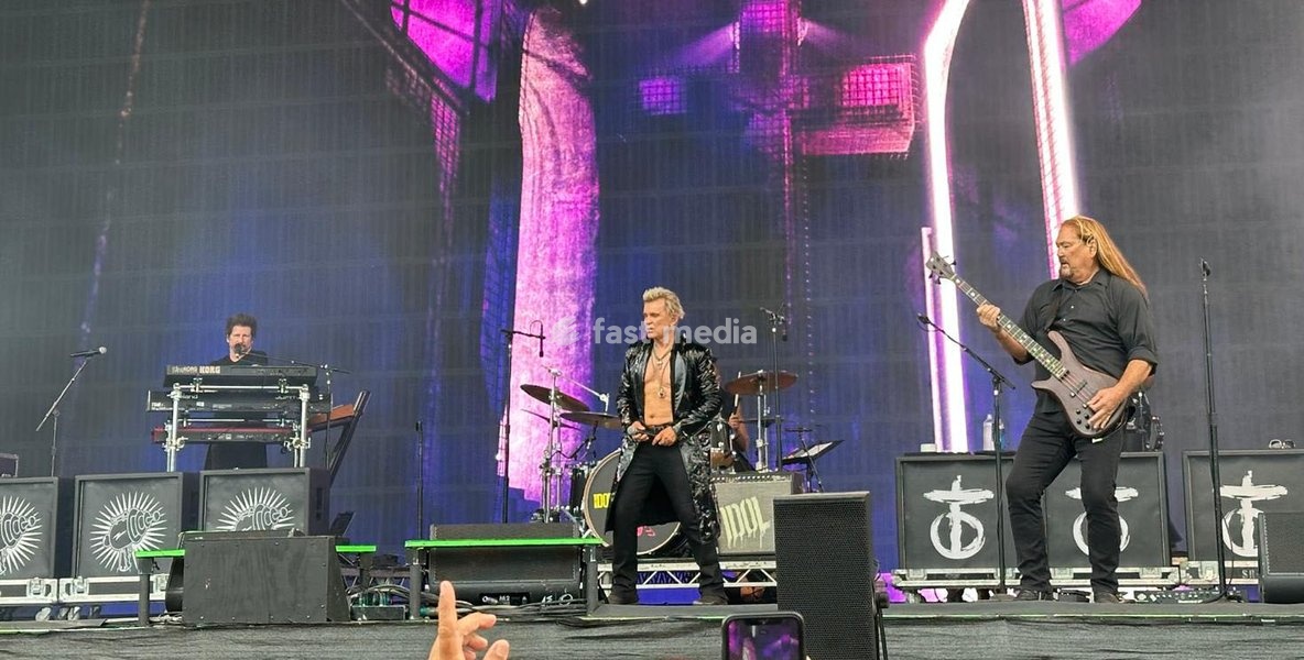 Billy Idol performs at the Forever Now Festival at Milton Keynes Bowl, England on Sunday 22nd June 2025