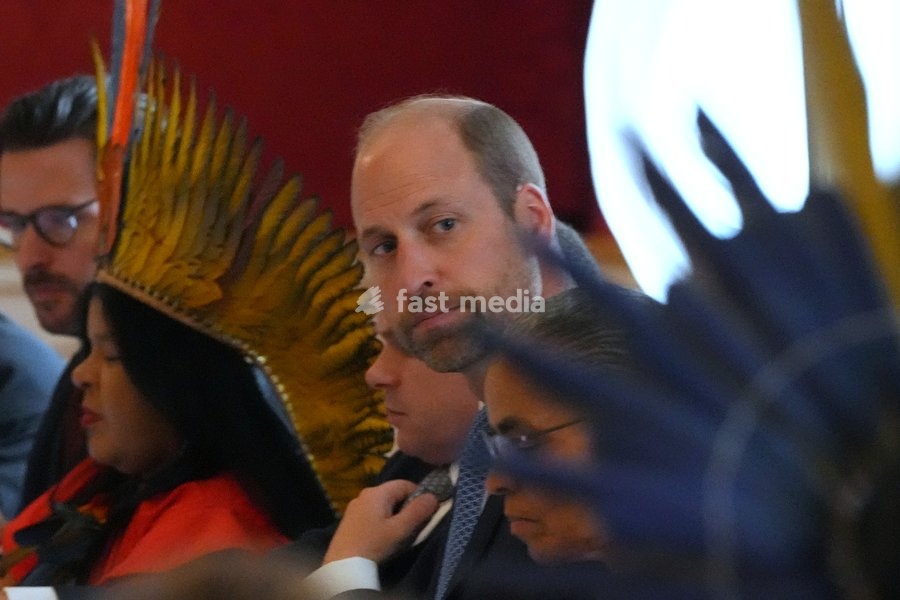 Britain's Prince William, the Prince of Wales, as Founder of The Royal Foundation's United for Wildlife programme, listens during a high-level roundtable entitled 'Nature's Guardians at St James's Palace in London, Thursday, June 26, 2025