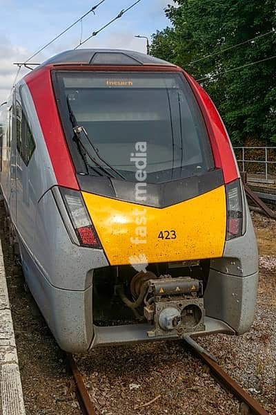 Greater Anglia, British Rail Class Stadler 755 bi-modal multiple unit passenger train, Ipswich railway station, Suffolk, England, UK