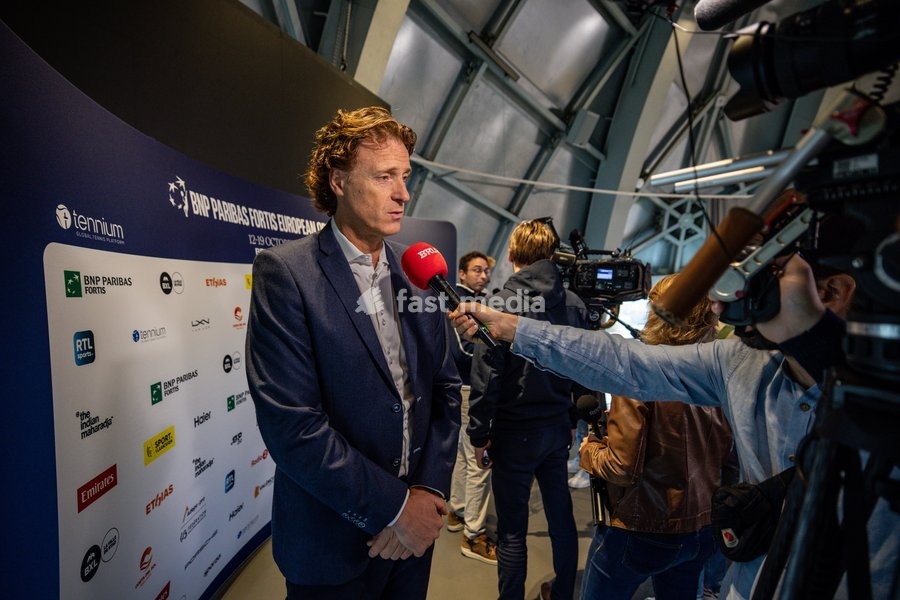 European Open tournament director Dick Norman pictured during media day during the European Open ATP tennis tournament in Brussels, on Monday 13 October 2025. This year's edition of the tournament is taking place from 12 to 19 October 2025