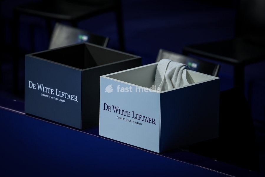 players towels pictured during the European Open ATP tennis tournament in Brussels, on Monday 13 October 2025. This year's edition of the tournament is taking place from 12 to 19 October 2025
