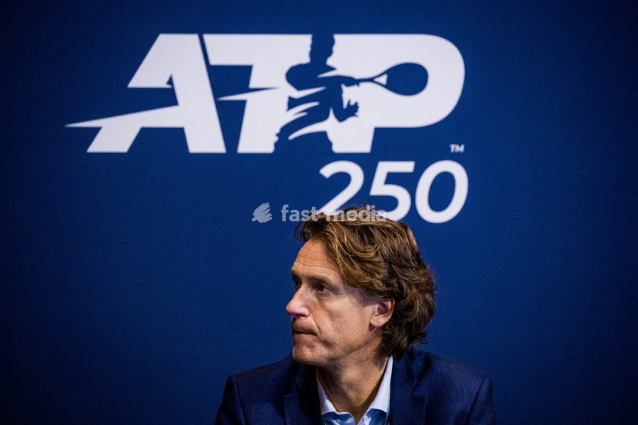 European Open tournament director Dick Norman is seen at the European Open ATP tennis tournament in Brussels, on Tuesday 14 October 2025. This year's edition of the tournament is taking place from 12 to 19 October 2025