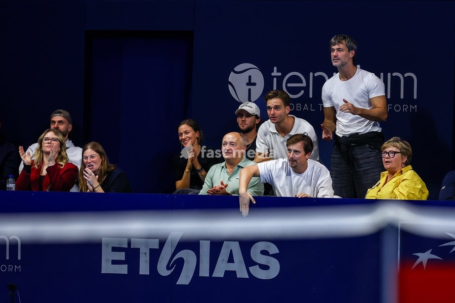 Niels Destadsbader is attending the European Open ATP tennis tournament in Brussels, on Tuesday 14 October 2025. This year's edition of the tournament is taking place from 12 to 19 October 2025