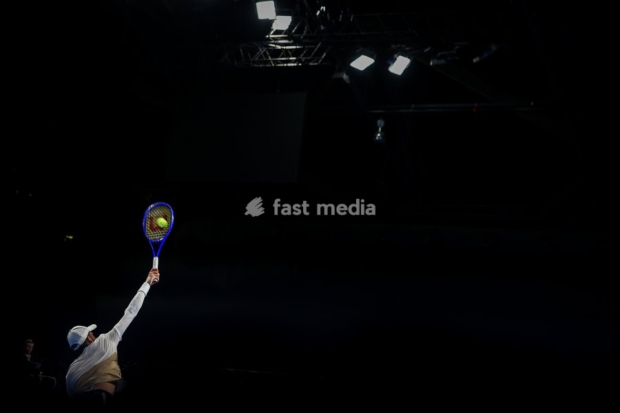 French Benjamin Bonzi pictured in action during the European Open ATP tennis tournament in Brussels, on Friday 17 October 2025. This year's edition of the tournament is taking place from 12 to 19 October 2025
