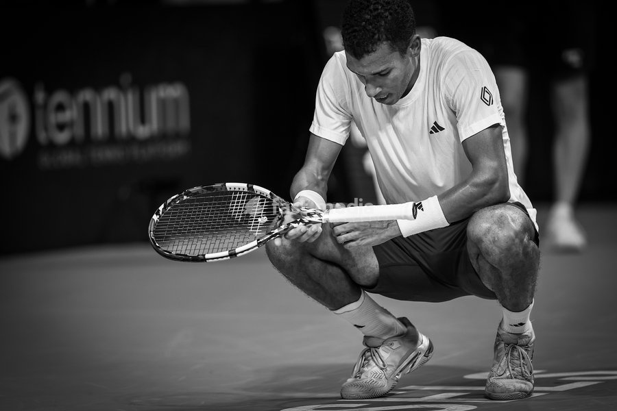 Canadian Felix Auger-Aliassime pictured in action during the European Open ATP tennis tournament in Brussels, on Friday 17 October 2025. This year's edition of the tournament is taking place from 12 to 19 October 2025