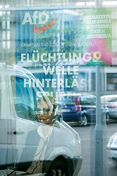 DEU Germany Germany Berlin AFD press conference on immigration and crime with Alice Weidel and Alexander Gauland