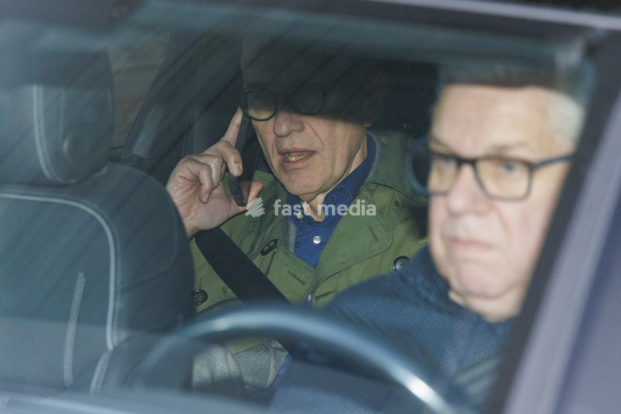 Vice-prime minister and minister and minister of Public Health and Social Affairs Frank Vandenbroucke leaves after a 'Kern' meeting gathering selected Ministers of the Federal Government, Wednesday 22 October 2025 in Brussels, to continue the budget discussions