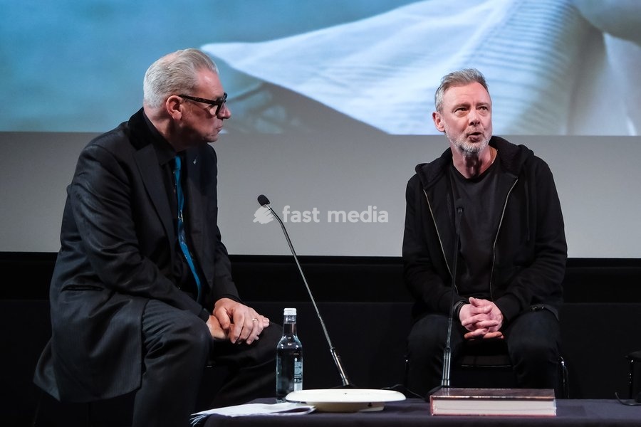 Mark Kermode and John Simm on stage at Mark Kermode in 3D on Monday 17 November 2025 at BFI Southbank, London