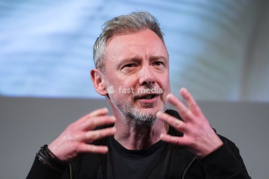 John Simm on stage at Mark Kermode in 3D on Monday 17 November 2025 at BFI Southbank, London
