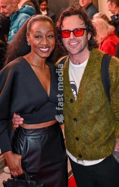 London, UK, 22 December 2025. Beverley Knight and husband James O'Keefe attend 'Sleeping Beauty' at The London Palladium, London, UK