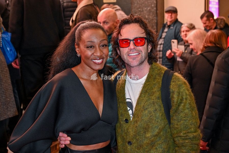 London, UK, 22 December 2025. Beverley Knight and husband James O'Keefe attend 'Sleeping Beauty' at The London Palladium, London, UK