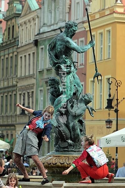 The Stray Rynek square in the old town of Poznan in Poland in east Europe