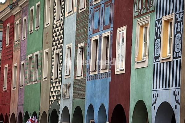 The Stray Rynek square in the old town of Poznan in Poland in east Europe