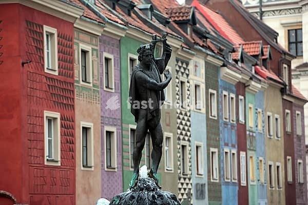 The Stray Rynek square in the old town of Poznan in Poland in east Europe