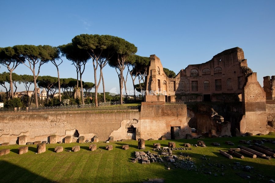 Imperial palace at Forum Romanum, Palatine Hill, Rome, Lazio, Italy, Europe