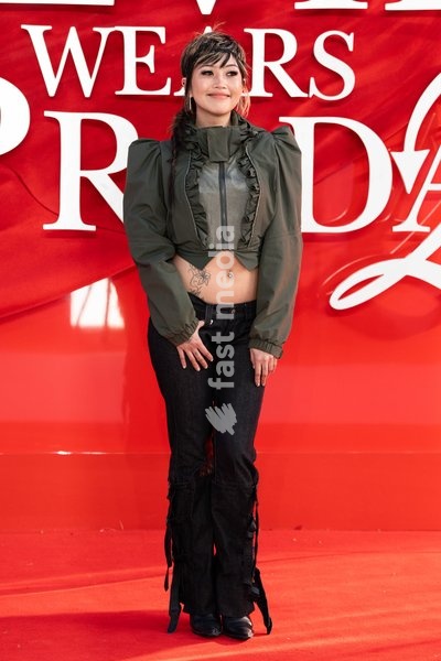 Beabadoobee attends "The Devil Wears Prada 2" European Premiere inside Leicester Square on April 22, 2026 in London, England