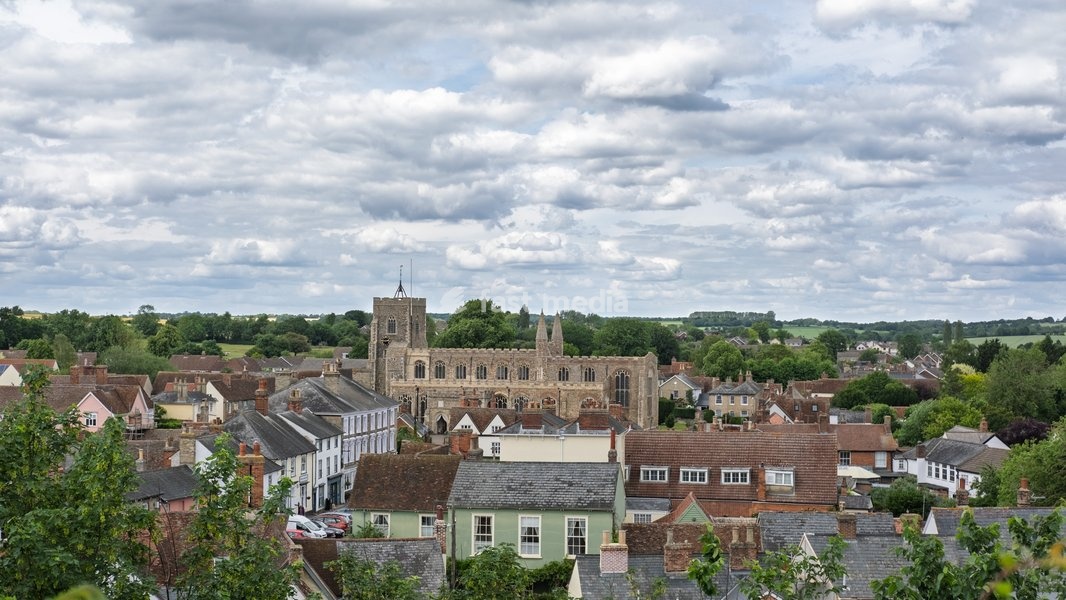 St Peter and St Paul's church in Clare, near Bury St Edmunds, Suffolk. United Kingdom. 05 June 2026