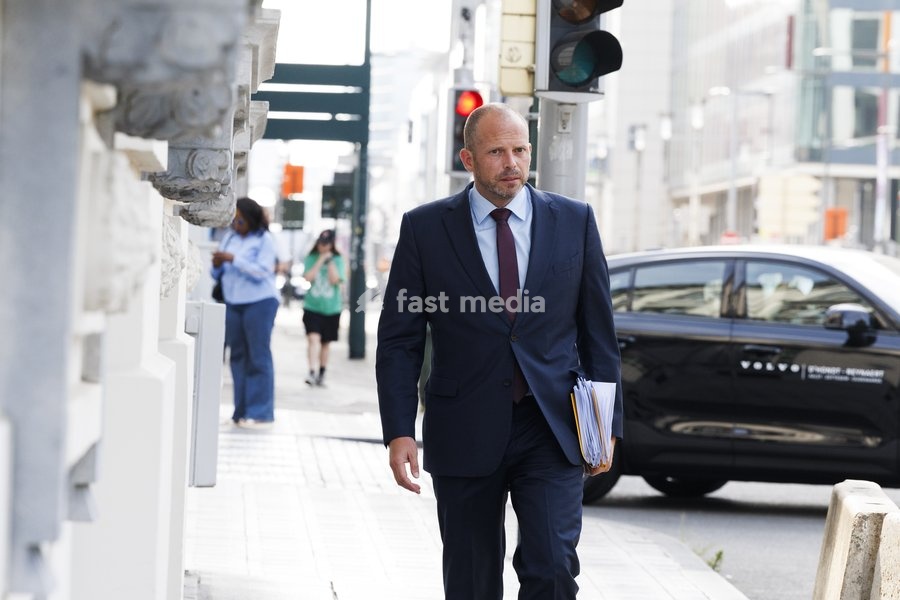 Minister of Defence and Foreign Trade Theo Francken arrives for a 'Kern' meeting gathering selected Ministers of the Federal Government, Friday 10 July 2026 in Brussels