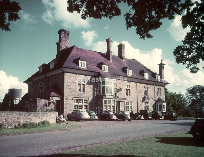 Speech House Hotel, Forest of Dean, c1955. Originally constructed as a hunting lodge for Charles II in 1682. It hosts the "Court of the Speech", a sort of parliament for the Verderers and Free Miners managing the forest, game, and mineral resources of the area. In about 1840, Speech House began to…