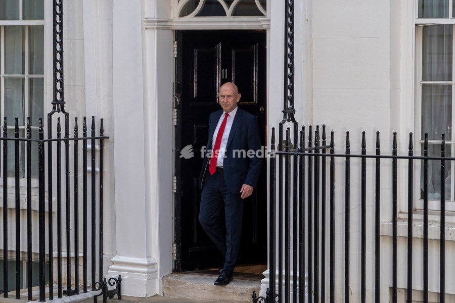 John Healey leaves No 11 Downing Street, London, on 20 July 2026, having been appointed as Chancellor of the Exchequer by Andy Burnham, the new Prime Minister of the United Kingdom