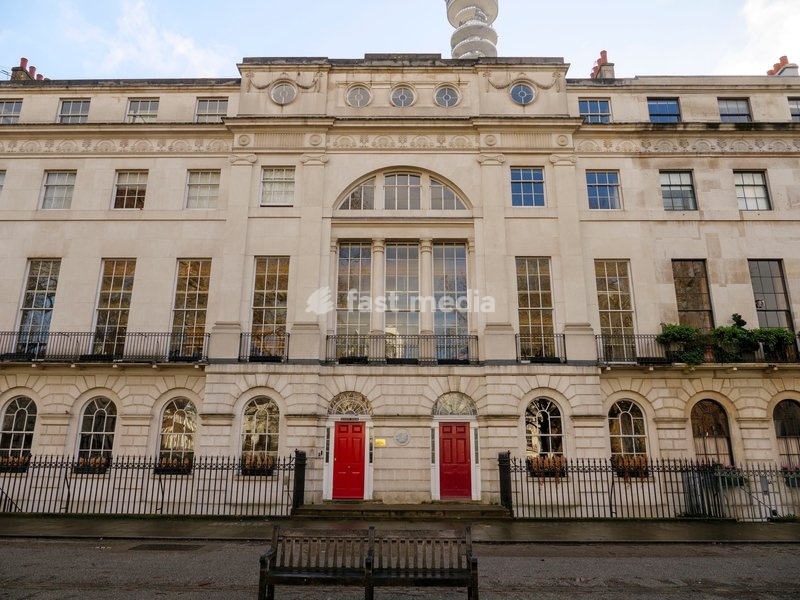 Georgian terrace in Fitzroy Square, London, UK