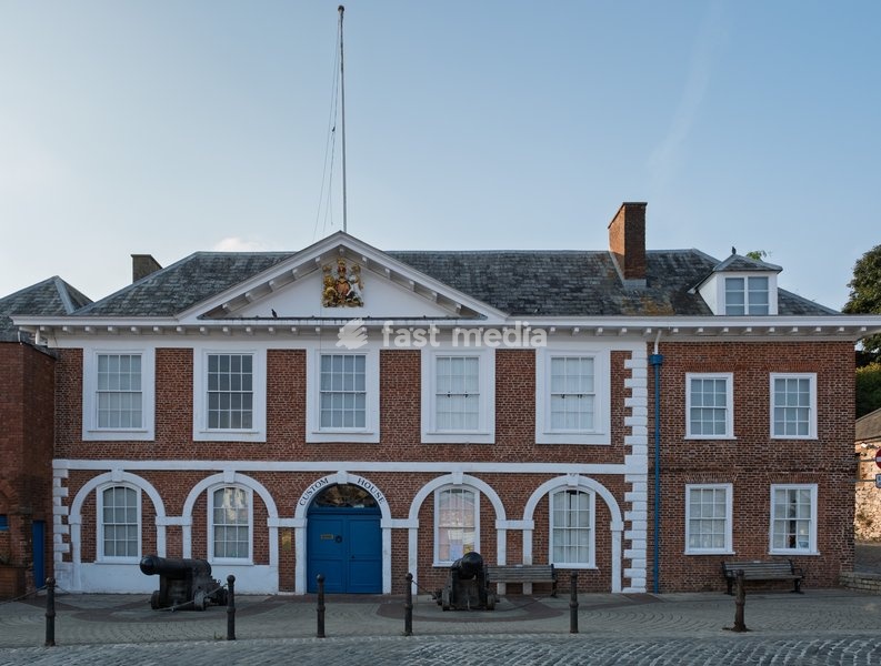 Custom house built around 1680 by the Quayside , Exeter. Exeter, Devon . United Kingdom. 22 July 2026