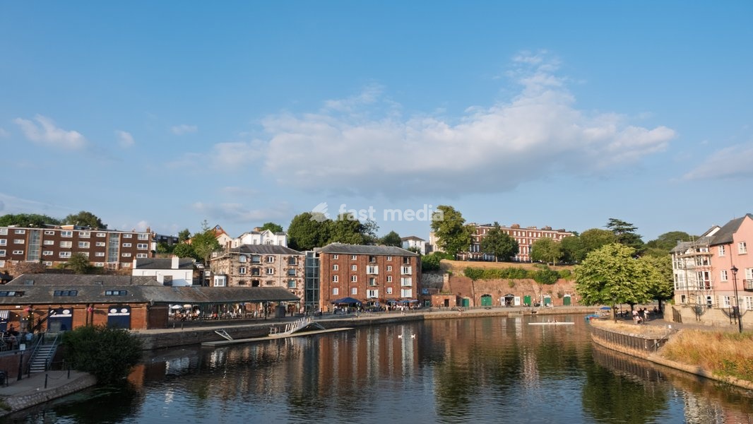 Area around the Quay on the River Exe. Exeter, Devon . United Kingdom. 22 July 2026