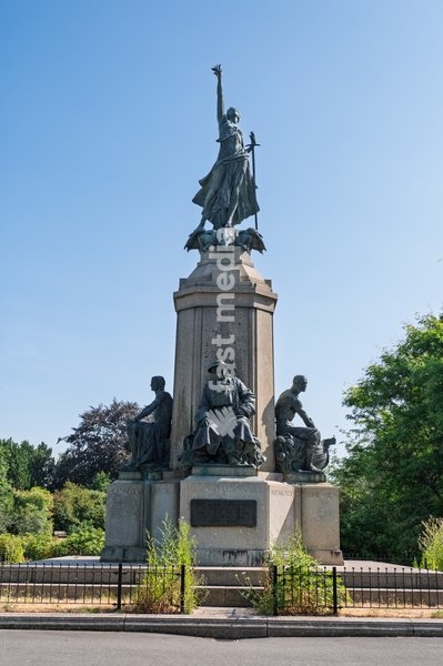 War memorial in the Northernhay gardens. Exeter, Devon . United Kingdom. 22 July 2026