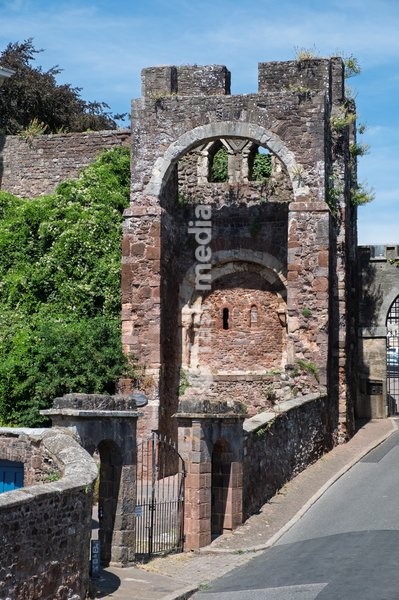 Castle gatehouse of Exeter castle. Exeter, Devon . United Kingdom. 22 July 2026