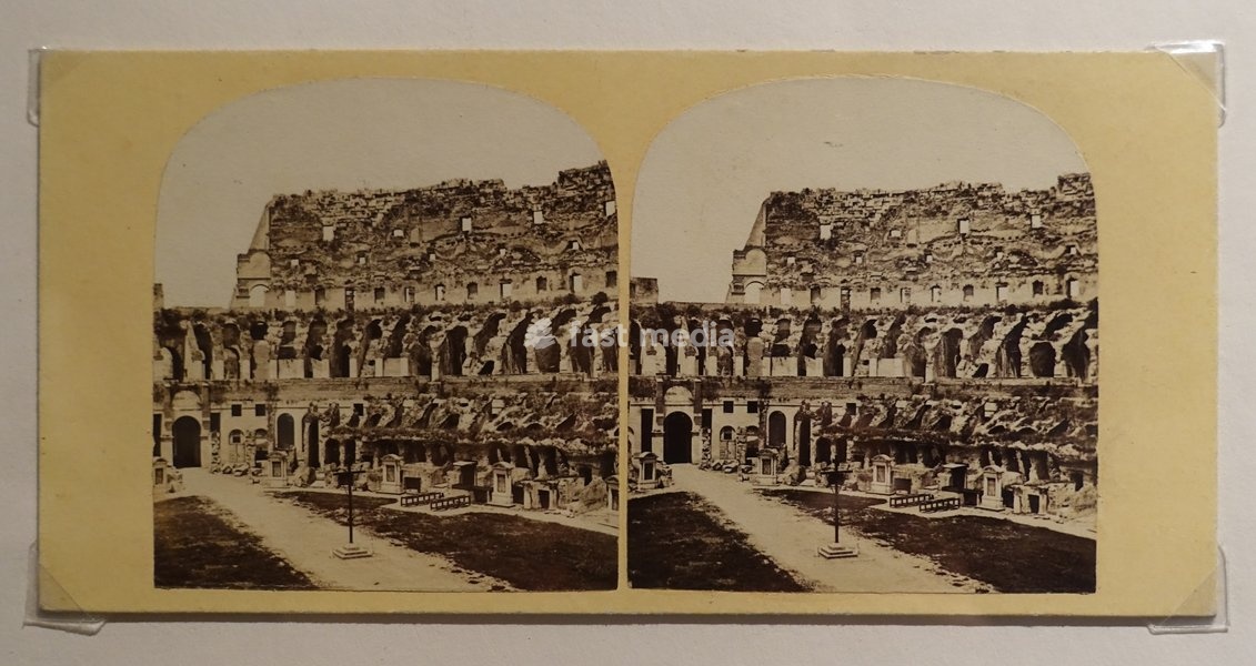 Rome. Interior view of the Colosseum. Italy. Second half of the 19th century. The Dahl State Museum of the History of Russian Literature