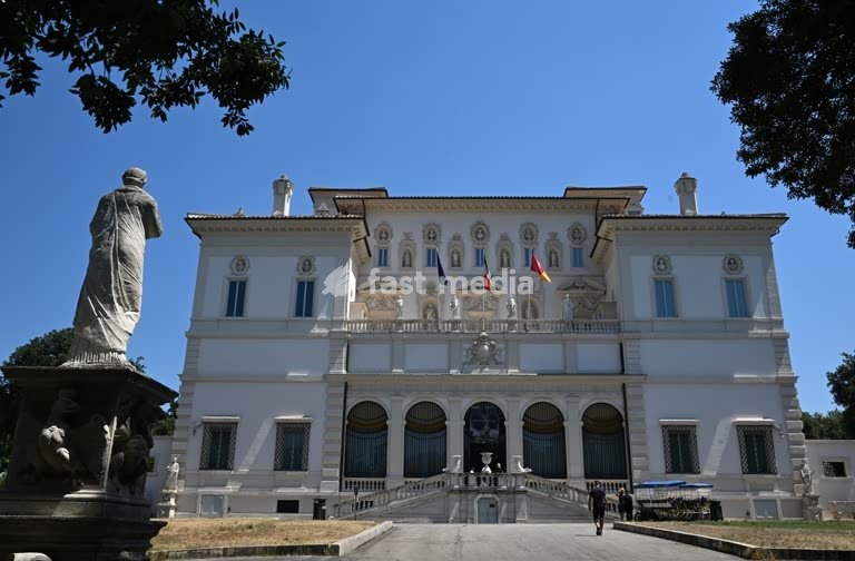 Casino and Galleria Borghese (Galerie Borghese, Borghese Gallery) at Villa Borghese. - Built in 1613-1615 for the cardinal Scipione Borghese. - Rome, Italy. 2026