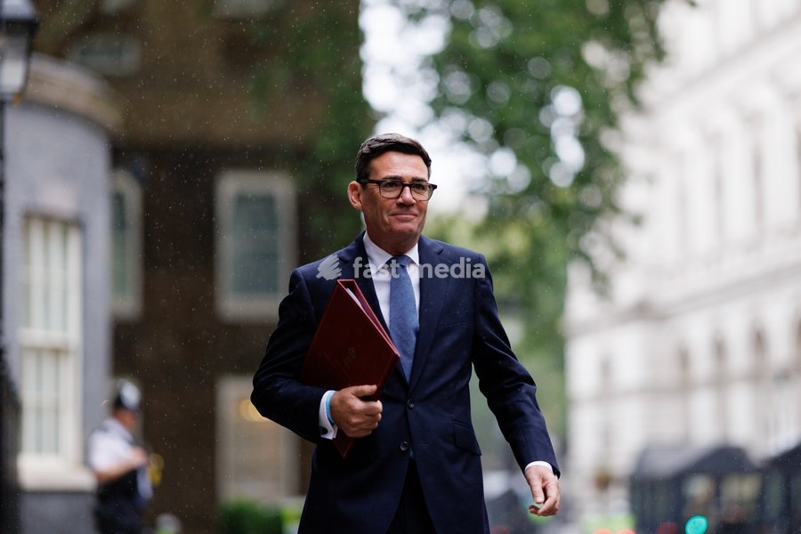 02/09/2026. London, United Kingdom. Prime Minister Andy Burnham leaves 10 Downing Street for his first PMQs