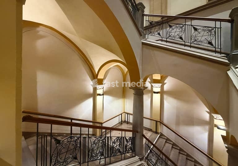 Göttingen, Forum Wissen, the interdisciplinary museum of Georg-August University. The building originally housed the Natural History Museum, which opened in 1879. The historic staircase of the museum, built between 1873 and 1879 to designs by the architects Alfred Lipschitz and Albert Kortüm.…