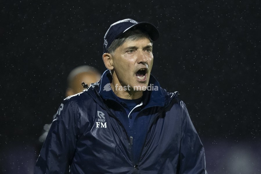 Eupen's head coach Felice Mazzu pictured during a soccer match between Patro Eisden Maasmechelen and KAS Eupen, Sunday 13 September 2026 in Maasmechelen, on day 5 of the 2026-2027 'Challenger Pro League' second highest division of the Belgian championship