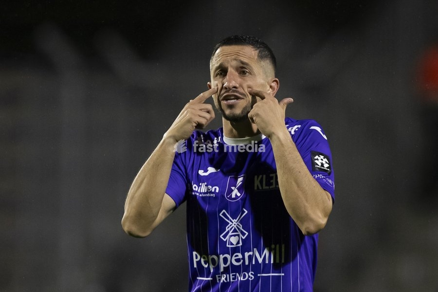 Patro Eisden's Kevin Kis pictured during a soccer match between Patro Eisden Maasmechelen and KAS Eupen, Sunday 13 September 2026 in Maasmechelen, on day 5 of the 2026-2027 'Challenger Pro League' second highest division of the Belgian championship