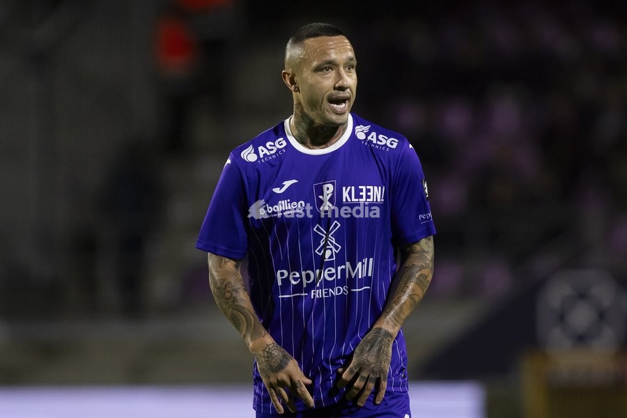 Patro Eisden's Radja Nainggolan pictured during a soccer match between Patro Eisden Maasmechelen and KAS Eupen, Sunday 13 September 2026 in Maasmechelen, on day 5 of the 2026-2027 'Challenger Pro League' second highest division of the Belgian championship